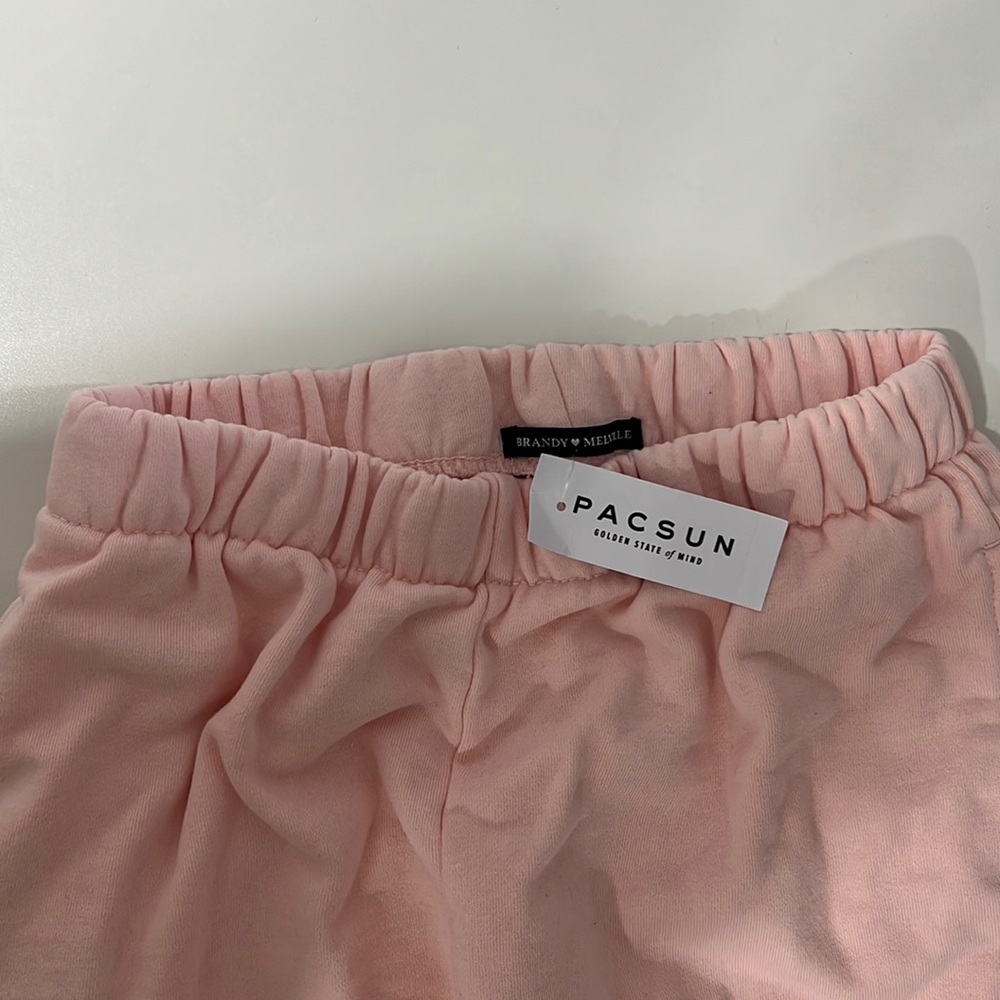 NWT brandy melville pink sweatpants one size